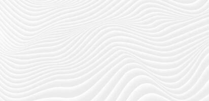 Grey futuristic 3d refracted waves abstract background vector