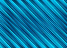 Blue glossy diagonal stripes abstract tech background vector