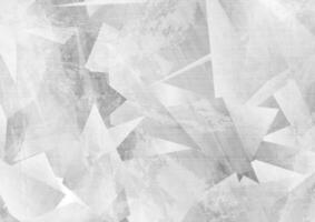 Light grey grunge polygonal tech abstract background vector