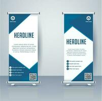 Business Roll Up Banner.Banner Template, Abstract Background vector, flyer, presentation, leaflet, j-flag, x-stand, x-banner, exhibition display,Vertical Banner Design Signboard Advertising vector