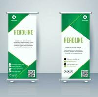 Business Roll Up Banner.Banner Template, Abstract Background vector, flyer, presentation, leaflet, j-flag, x-stand, x-banner, exhibition display,Vertical Banner Design Signboard Advertising vector