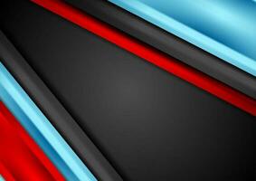 Contrast red and blue tech corporate background vector