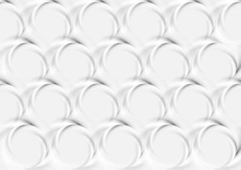 Grey white glossy circles abstract pattern design vector