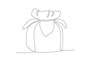 Chuseok celebracion regalo bolso vector