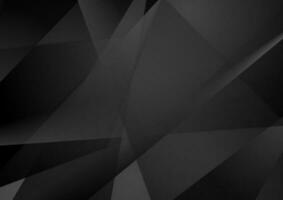 Black technology geometric low poly abstract background vector