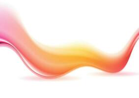 Bright abstract smooth wave on white background vector
