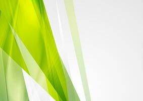 Bright green glossy stripes abstract background vector