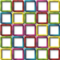 Colorful glossy squares abstract background vector