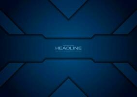 Dark blue abstract corporate tech background vector