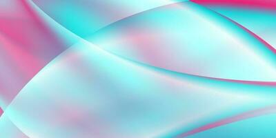 Bright holographic foil liquid waves abstract background vector