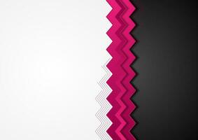 Pink and black hi-tech abstract corporate background vector