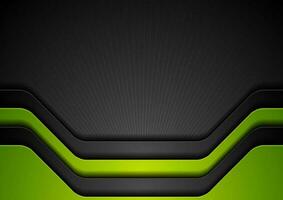 Abstract corporate green black background vector