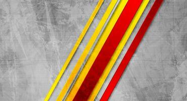 Grunge wall abstract background with bright stripes vector