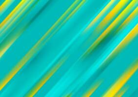 Turquoise and yellow smooth stripes abstract background vector