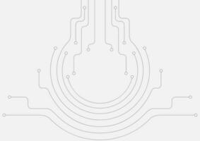 Abstract grey circuit board lines background vector