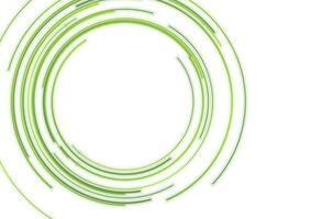 Abstract green HUD circles futuristic tech background vector