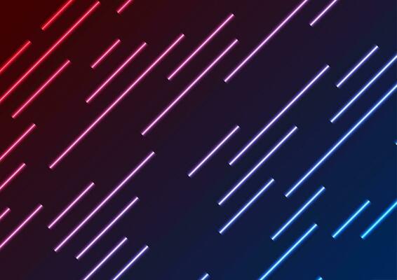 Red blue neon laser rays abstract background