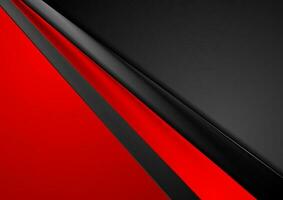 Red black contrast abstract corporate background vector