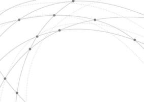 gris ondulado líneas circuito tablero conexión antecedentes vector