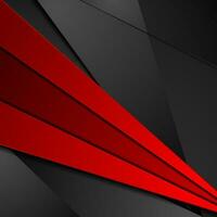 Red and black tech corporate abstract background vector