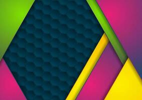 Colorful corporate geometric abstract background vector