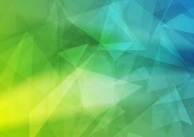 Green blue abstract low poly vector background