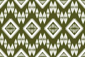 Traditional ethnic geometric fabric seamless pattern vector