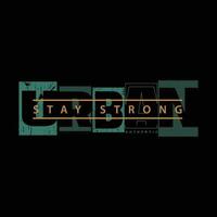 Star strong typography slogan for print t shirt design vector