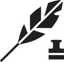 Feather icon symbol isolated vector image. Illustration of the feather bird writing drawing icon image design EPS 10