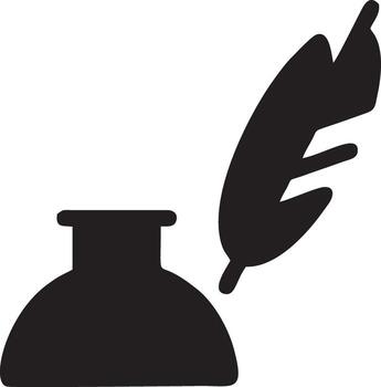 Feather icon symbol isolated vector image. Illustration of the feather bird writing drawing icon image design EPS 10