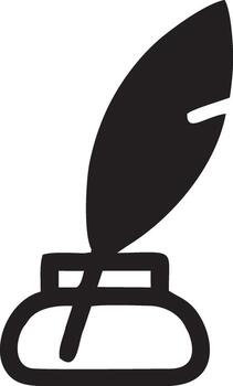 Feather icon symbol isolated vector image. Illustration of the feather bird writing drawing icon image design EPS 10