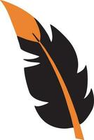Feather icon symbol isolated vector image. Illustration of the feather bird writing drawing icon image design EPS 10