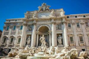 Trevi Fountain designed by Italian architect Nicola Salvi and completed by Giuseppe Pannini  in 1762 photo