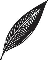 vector drawing black feathers on a white background 13764266 Vector Art at  Vecteezy