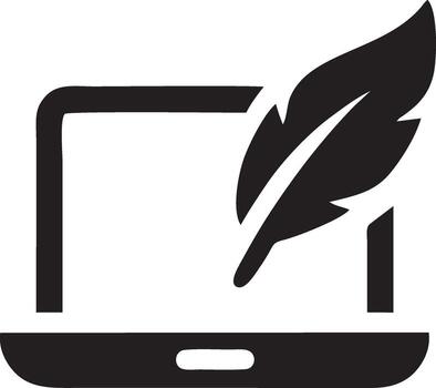 Feather icon symbol isolated vector image. Illustration of the feather bird writing drawing icon image design EPS 10