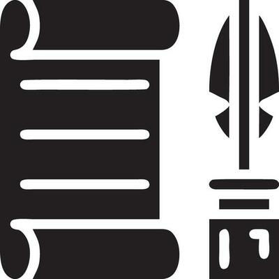 Feather icon symbol isolated vector image. Illustration of the feather bird writing drawing icon image design EPS 10