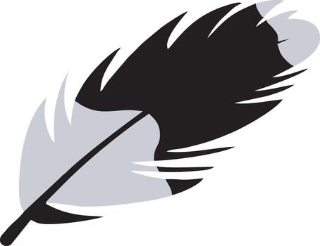 Feather icon symbol isolated vector image. Illustration of the feather bird writing drawing icon image design EPS 10