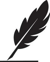 Feather icon symbol isolated vector image. Illustration of the feather bird writing drawing icon image design EPS 10