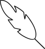 Feather icon symbol isolated vector image. Illustration of the feather bird writing drawing icon image design EPS 10