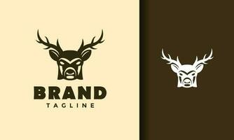 deer head logo vector