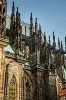 Details of the facade of the Metropolitan Cathedral of Saints Vitus, Wenceslaus and Adalbert in Prague photo