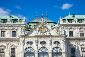 Detail of the Upper Belvedere palace in a beautiful early spring day photo