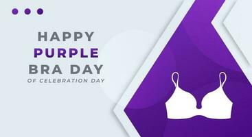 Purple Bra Day Celebration Vector Design Illustration for Background, Poster, Banner, Advertising, Greeting Card