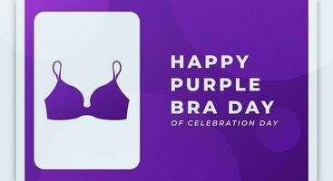 Purple Bra Day Celebration Vector Design Illustration for Background, Poster, Banner, Advertising, Greeting Card