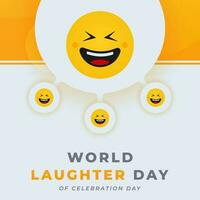 World Laughter Day Celebration Vector Design Illustration for Background, Poster, Banner, Advertising, Greeting Card