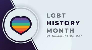 National LGBT History Month Celebration Vector Design Illustration for Background, Poster, Banner, Advertising, Greeting Card