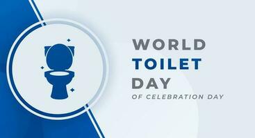 Happy Toilet Day Celebration Vector Design Illustration for Background, Poster, Banner, Advertising, Greeting Card