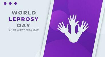 World Leprosy Day Celebration Vector Design Illustration for Background, Poster, Banner, Advertising, Greeting Card