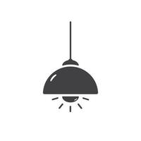 Lamp icon electricity symbol isolated vector illustration.