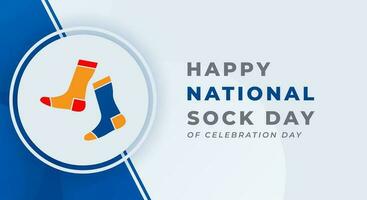 National Sock Day Celebration Vector Design Illustration for Background, Poster, Banner, Advertising, Greeting Card